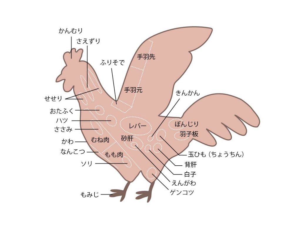 焼き鳥の部位を英語で説明するには 飲食店で役立つ接客英語 Worldmenu ワールドメニュー